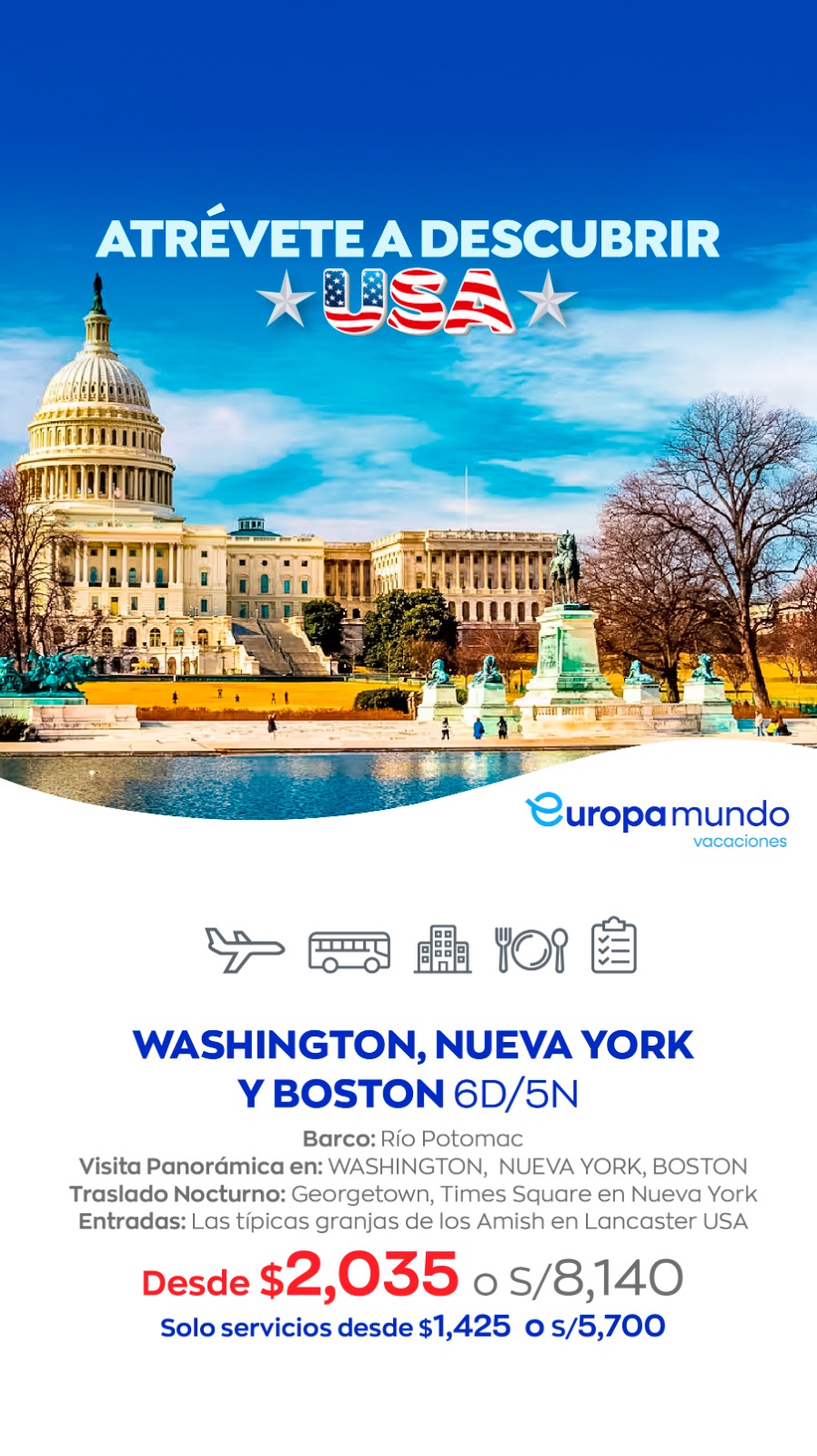 Washington NY Boston