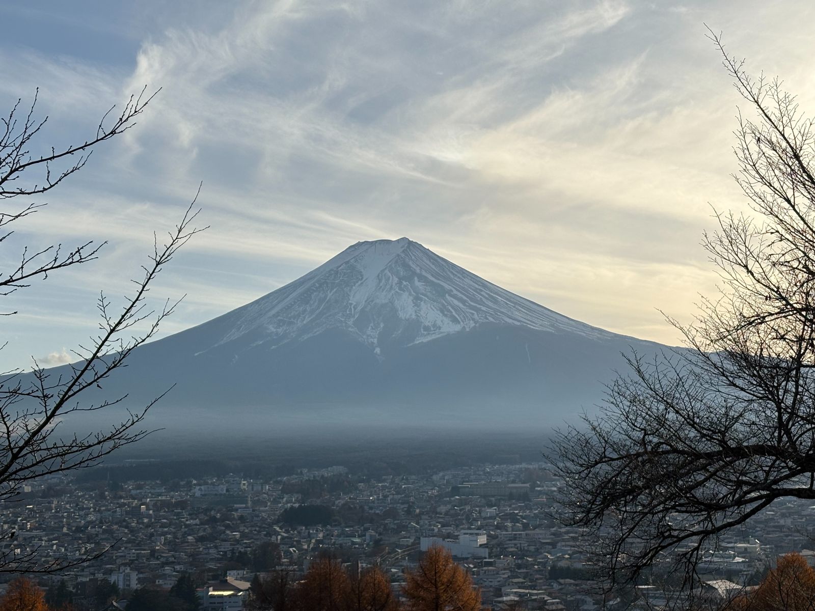 Monte Fuji al atardecer, Japón